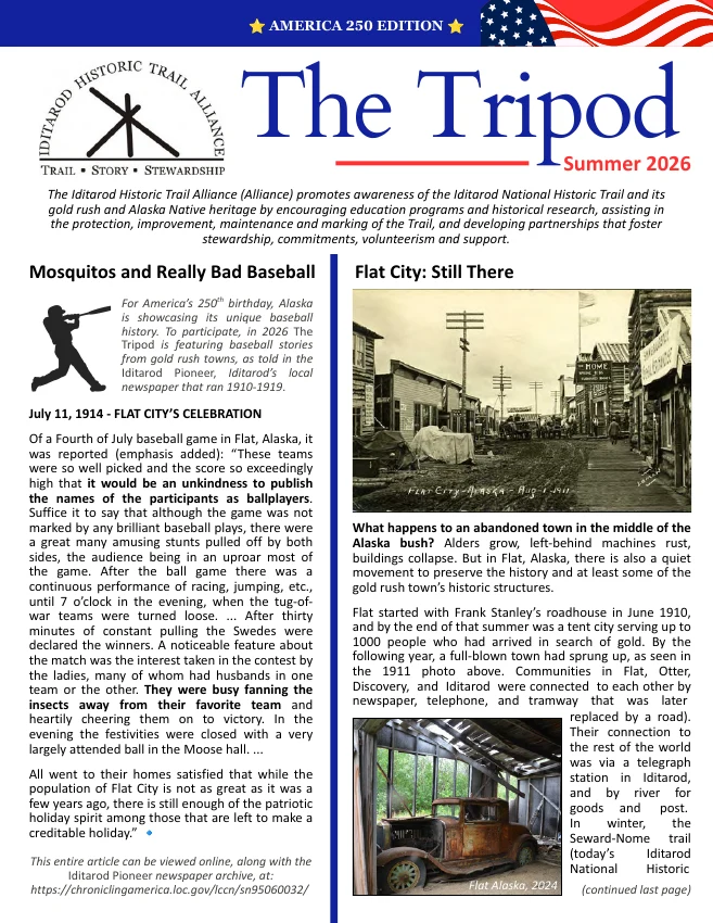 Cover of the Alliance’s Summer 2026 Tripod newsletter